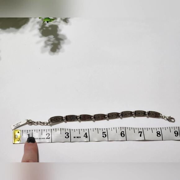 Brighton‎ scrolled link silver plated bracelet new - Picture 4 of 5